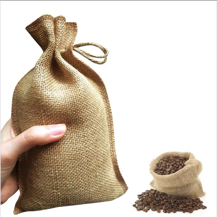 19x32cm Jute Drawstring Bag suppliers